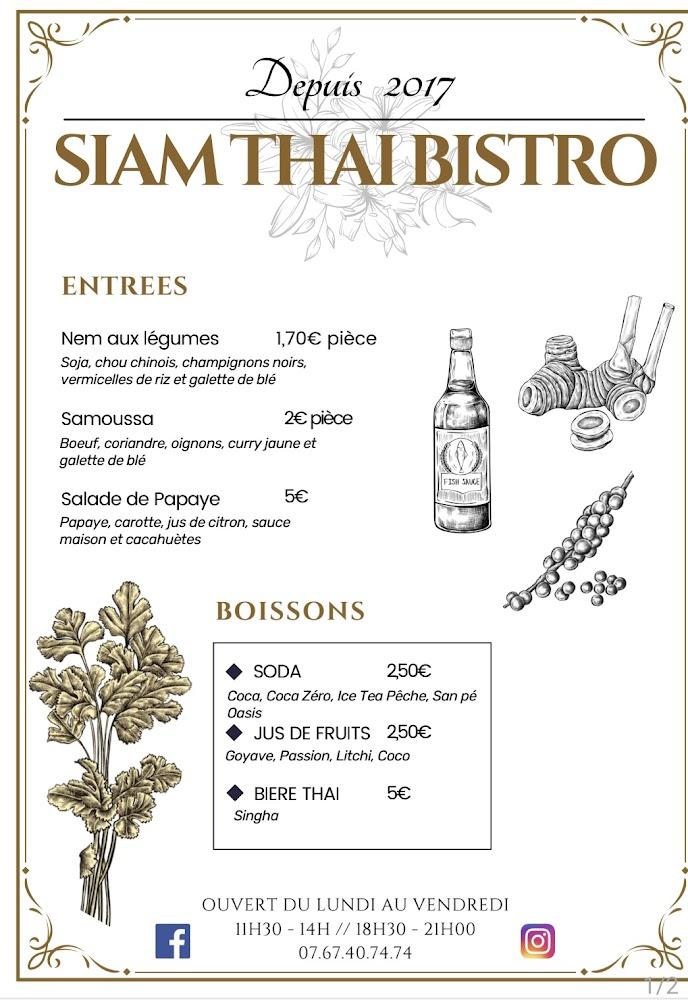SIAM Thai Bistro - Menu Image 2